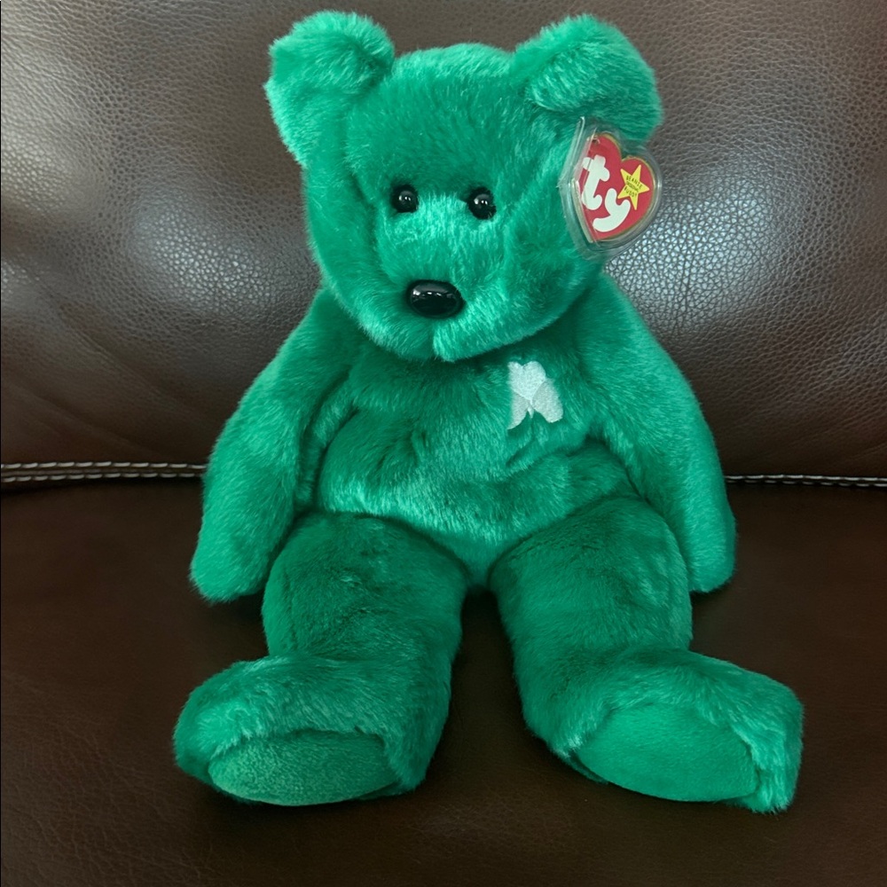 Ty Original Beanie Buddy “Erin” the Irish Bear Retired Vintage Stuffed Plush